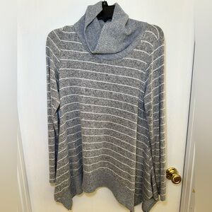 Women’s striped cowl neck sweater